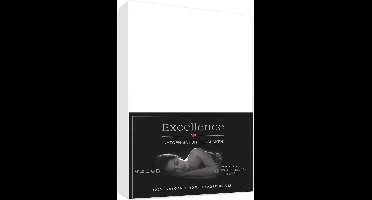 Topper hoeslaken katoensatijn Excellence 180x200/210cm wit