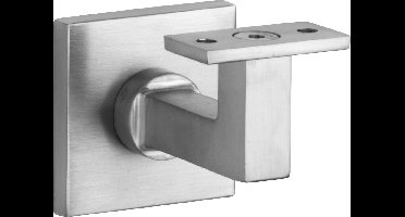 Leuninghouder - Nikkel mat ongelakt - Messing - Artitec Wallebroek - Artitec Wallebroek Bauhaus M10 vlak, mat nikkel ongelakt