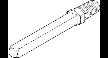 Wisselstift M12 8x80mm massief tbv Proline