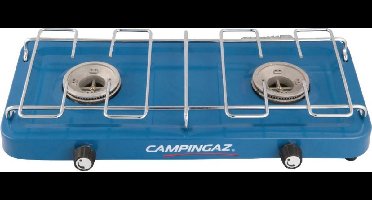 Campingaz Base Camp Camping kooktoestel - 2 pits camping gas kooktoestel - 2x 1600 Watt - blauw