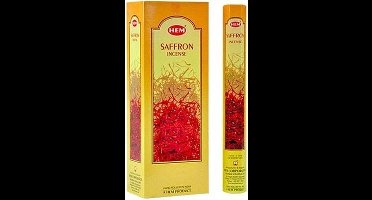 HEM Saffron / Saffraan wierookstokjes (6 pakjes)