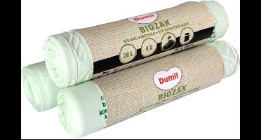 Biozakken 140 liter groen 70x125 cm - 3 rol à 3 zakken