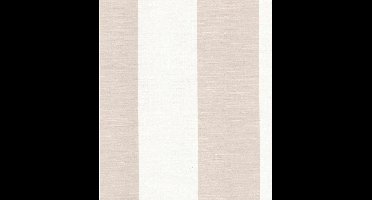 Oslo | Scandinavische strepen | bruin, zandkleurig | vliesbehang 0,53x10m