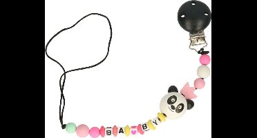 Speenkoord Opry panda zwart