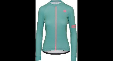 AGU Solid Fietsshirt Lange Mouwen Trend Dames - Groen - XS