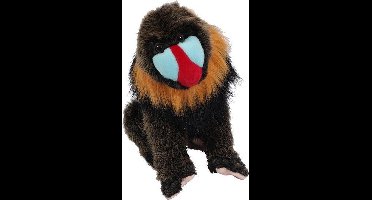 PIA Soft Toys - Pluche Knuffeldier Mandrill - zittend - 20 cm