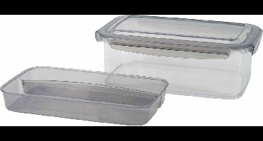 Tritan Lunchbox Anthracite 1,9l Plate-cutlery 24x15.2x8.8cm