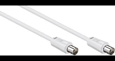 IEC (m) - IEC (m) coaxkabel / recht - wit - 5 meter