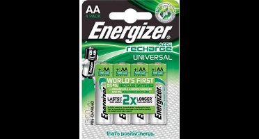 Energizer Universal HR06 Oplaadbare AA batterij (penlite) NiMH 1300 mAh 1.2 V 4 stuk(s)
