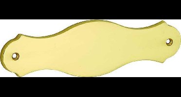 Naamplaat Classic messing gelakt