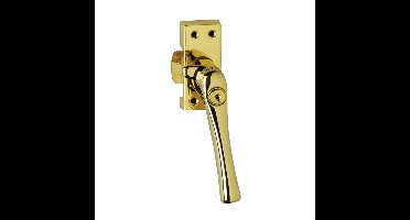 Intersteel Raamsluiting met nok afsluitbaar rechts messing gelakt