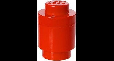Lego - Opbergbox Brick 1 Rond - Polypropyleen - Rood