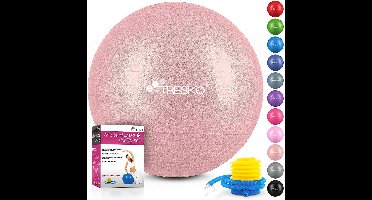 Fitnessbal met pomp - diameter 75 cm - Rose-Gold