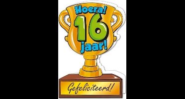 Trofee kaart - 16 jaar