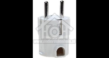 Q-Link Stekker 16A 3600W RA wit Stekker met haakse zij-invoer 5421408