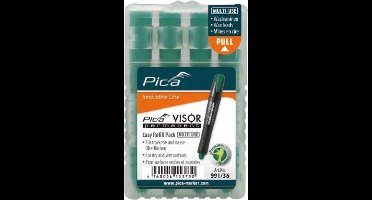 Pica 991-36 Visor Permanent Marker Navulling - Groen - 4 stuks
