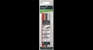 Pica 6045 Big Dry Navulling - Rood, grafiet & wit - 12 stuks
