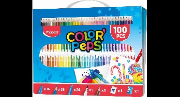 COLOR'PEPS tekenset in koffer - 100 delig