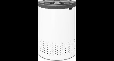 Brabantia Wasmand - met Deksel - 55 l - White / Kunststof deksel