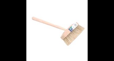 Witluiwagen varkenshaar, steel hout 15cm