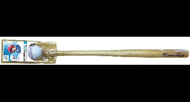 Honkbal set 30", kleur naturel 50 mm incl. 9" Bal