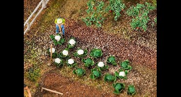 Faller - 10 Groene- en 10 bloemkolen - modelbouwsets, hobbybouwspeelgoed voor kinderen, modelverf en accessoires