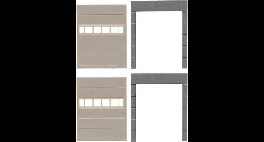 Faller - 2 Wall Elements With Doors, Goldbeck