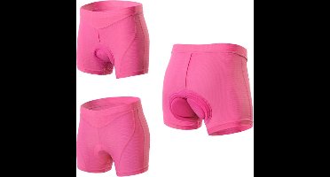 New Age Devi - Fietsonderbroek Dames met Zeem - Roze - Fietsondergoed - Fietsonderbroek - Extra Zacht - XXXL - Let op: valt klein