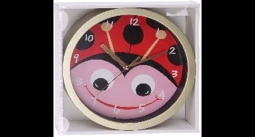 Wandklok kinderkamer kikker - educatief speelgoed 20cm multicolor.