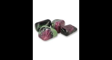Robijn in Zoisiet 50 gr. trommelstenen (mt3)