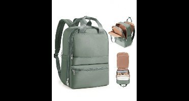 S&E Reistas/Rugzak – 40x25x20 cm – Geschikt als Handbagage - Groen