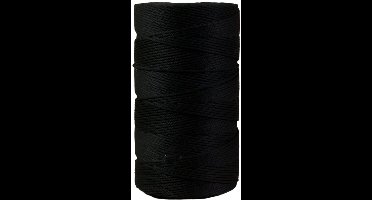 Katoen touw zwart voor veelzijdig gebruik en creatieve projecten - 260 mtr - Katoen Touw