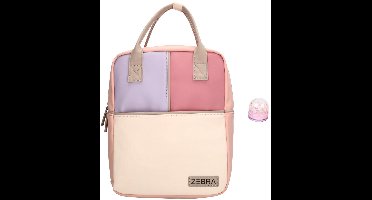 Zebra Rugzak Sterre Pink Colours - kinderrugtas, rugtas, kinderrugzak, schooltas + lipgloss