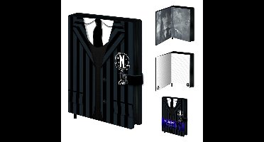 Wednesday Uniform Unisex Notebook - zwart/wit - Standard