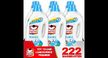 Omino Bianco Sensitive - Vloeibaar wasmiddel - 6 x 1.48 L - Geconcentreerd