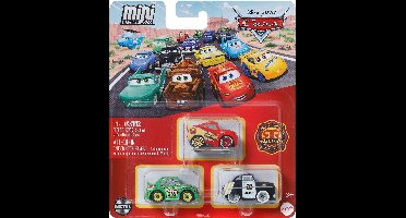 Disney Pixar Cars Mini Racers Auto's, 3st.