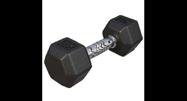 Gorilla Sports Dumbbell - 1 x 5 kg - Gietijzer - Hexagon - Halter
