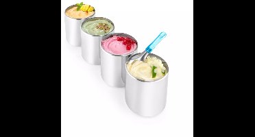 HENDI Ronde ijscontainer - roestvast staal - vaatwasbestendig - 7L - ø200x245mm