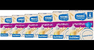 Nestlé PyjamaPapje Multifruit - Baby pap Gebruiksklaar 6m+ - 6 doosjes x 2x250ml