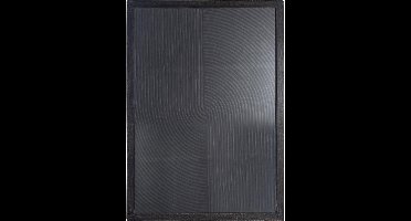 PTMD Wandpaneel Elasah - 76x3x102 cm - Hout - Zwart