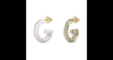 Guess Jewellery JUBE05436JWYGWHT-U Oorbellen Goudkleurig - Parelmoer