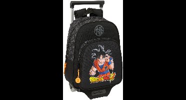 Schoolrugzak met Wielen Dragon Ball Combat Zwart 27 x 33 x 10 cm