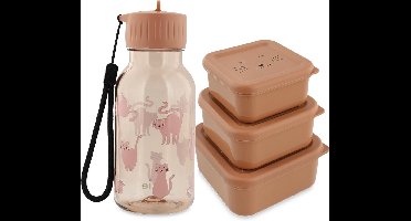 Trixie Schoolset - Tritan™ drinkfles & snack box - Mrs. Cat