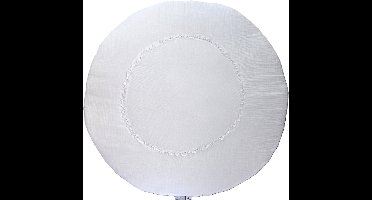 Wazzhappening - Boxkleed - rond - ruffles - wit - broderie - 95 cm - hydrofiel - mousseline