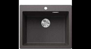 inbouwspoelbak 75cm silgranit pleon 6 steengrijs - blanco - 521679