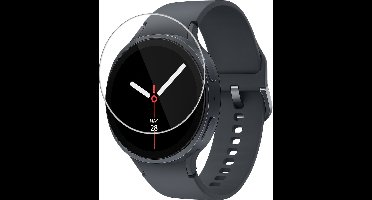 Screenprotector - Geschikt voor Samsung Galaxy Watch 8 (44 mm) - Extra Sterk - Tempered Glass - Gehard Glas - Beschermglas Screen Cover - Bescherm Protector voor Smartwatch