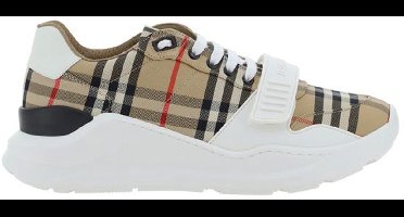 Arthur Check Detail Sneakers - Beige