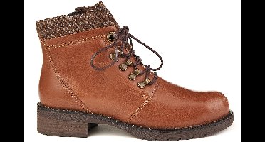 Marco Tozzi Cognac Mierenlaarzen Bontgevoerd Echt Leer Bruin - 40