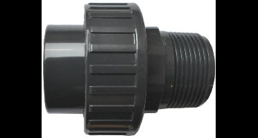 PVC-U Koppeling 25mm x 3/4", Kleefmof, Chemisch Bestendig