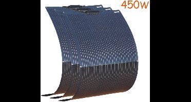 Zonnepaneel - Zonnepanelen - Monokristallijn - Flexibel - Buigzaam - Waterdicht - voor Dak - Camper - Boot - Caravan - Off-grid Systeem - 4500W - 3 Stuks